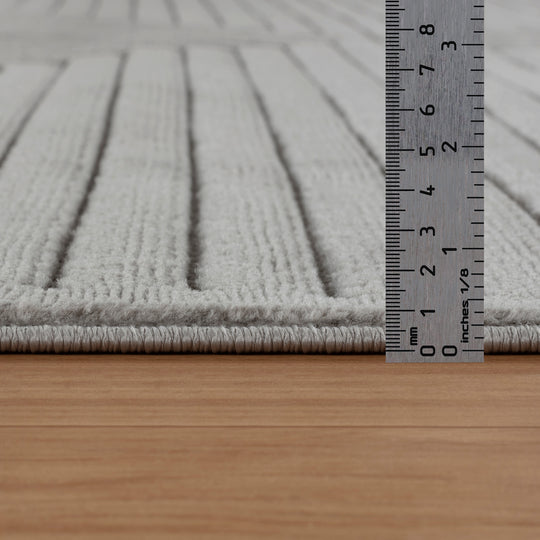 Tapis d'Intérieur/Extérieur Scandinave Moderne Gris 6 Rockford