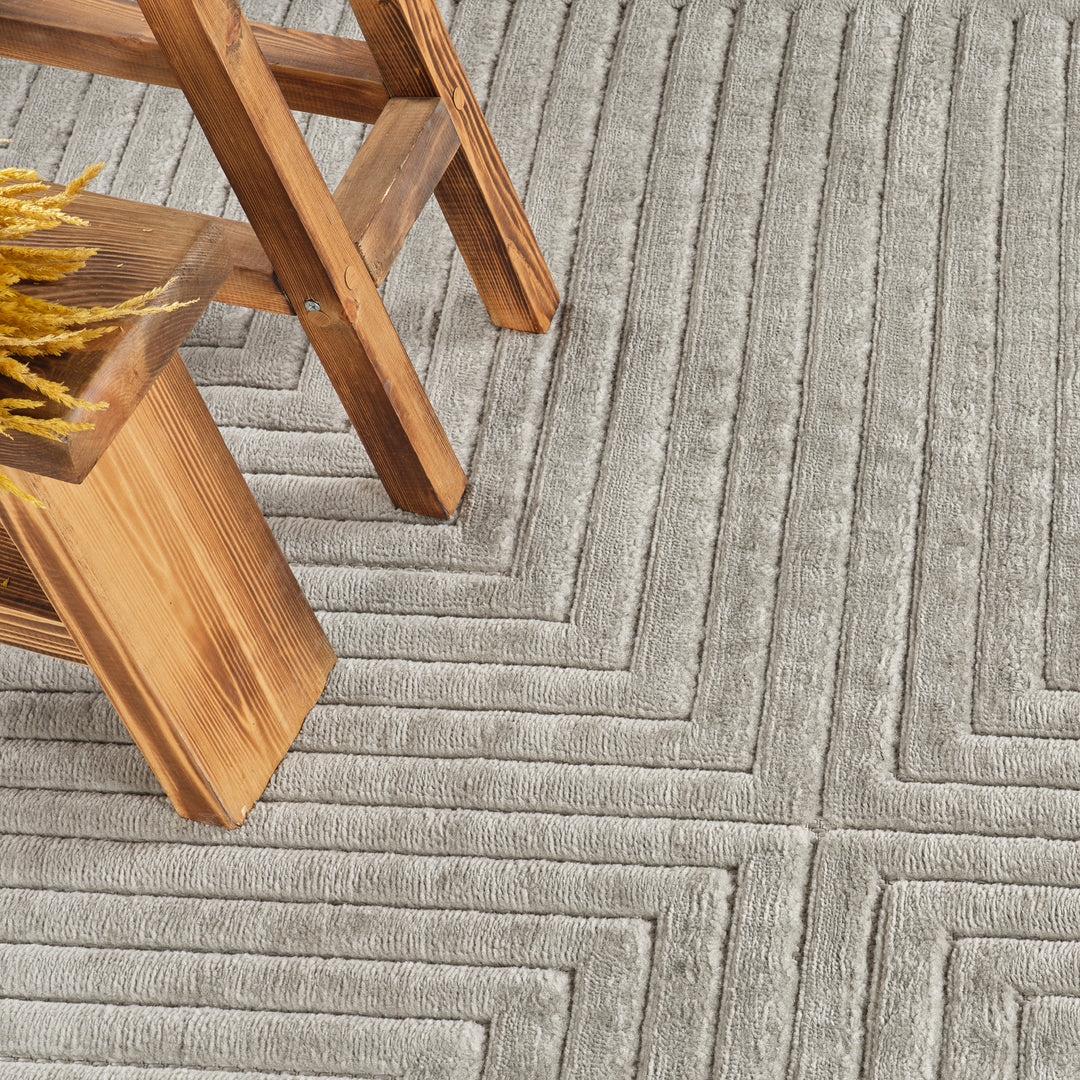 Tapis d'Intérieur/Extérieur Scandinave Moderne Gris 6 Rockford