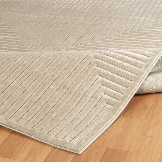 Tapis d'Intérieur/Extérieur Scandinave Moderne Beige 6 Rockford