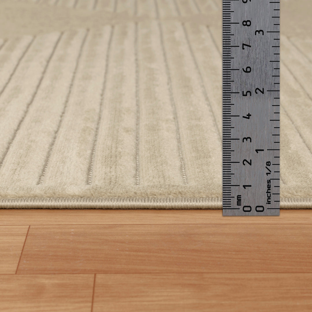 Tapis d'Intérieur/Extérieur Scandinave Moderne Beige 6 Rockford