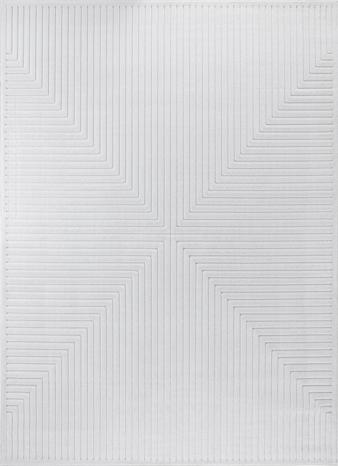 Tapis d'Intérieur/Extérieur Scandinave Moderne Blanc 7 Rockford