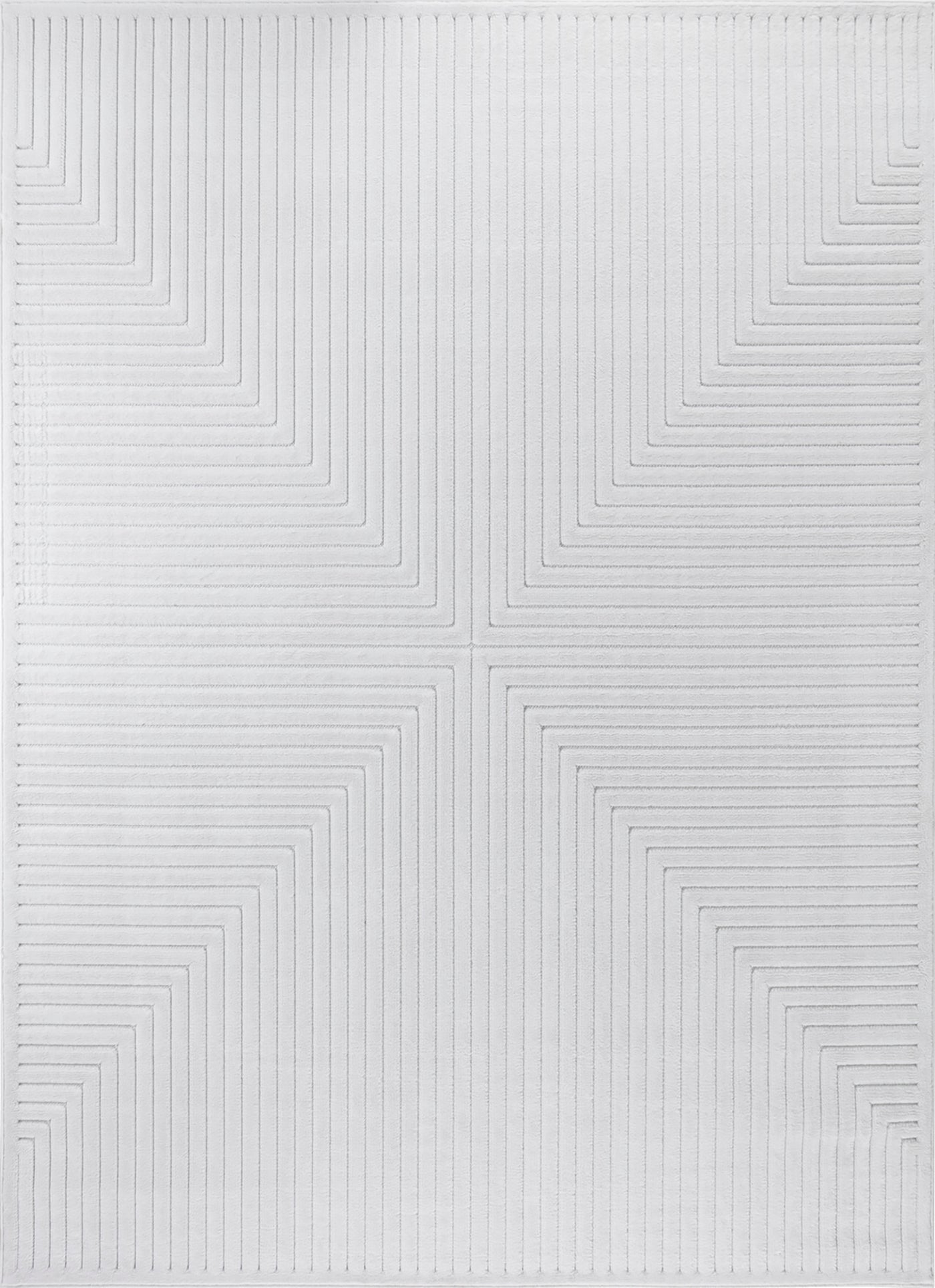 Tapis d'Intérieur/Extérieur Scandinave Moderne Blanc 7 Rockford