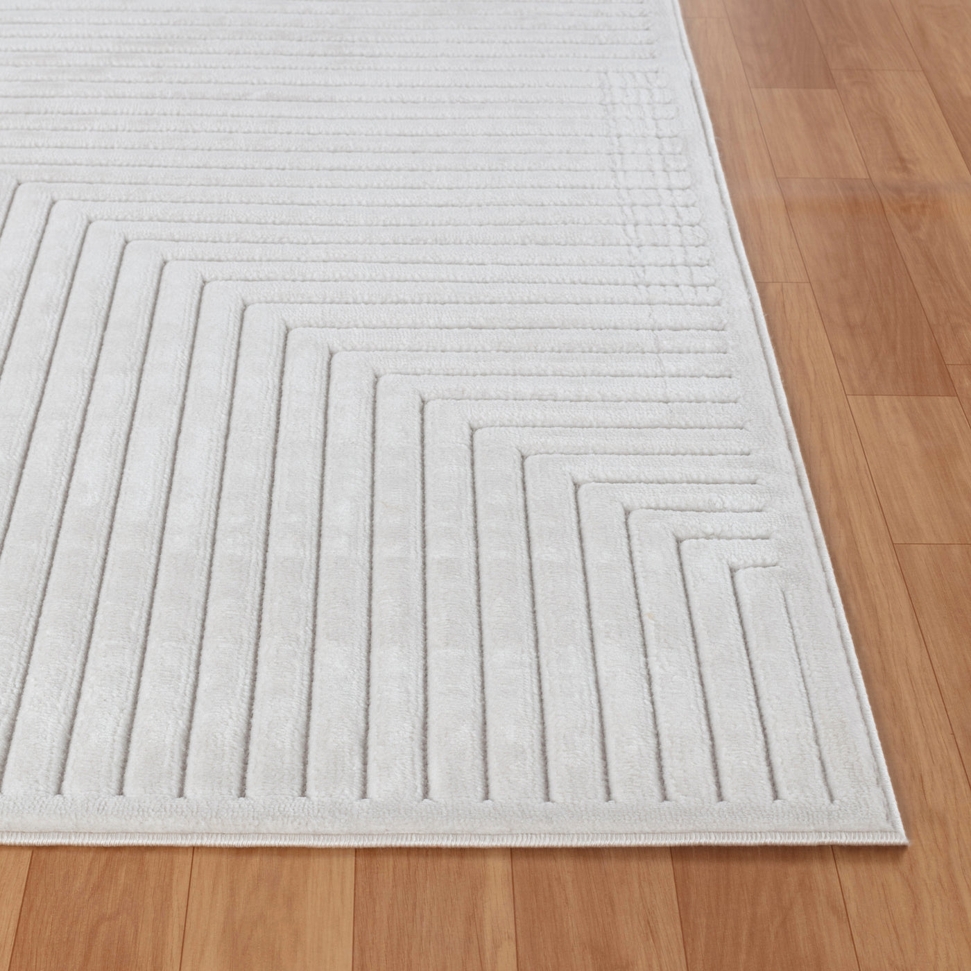Tapis d'Intérieur/Extérieur Scandinave Moderne Blanc 7 Rockford