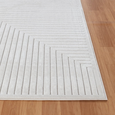 Tapis d'Intérieur/Extérieur Scandinave Moderne Blanc 7 Rockford