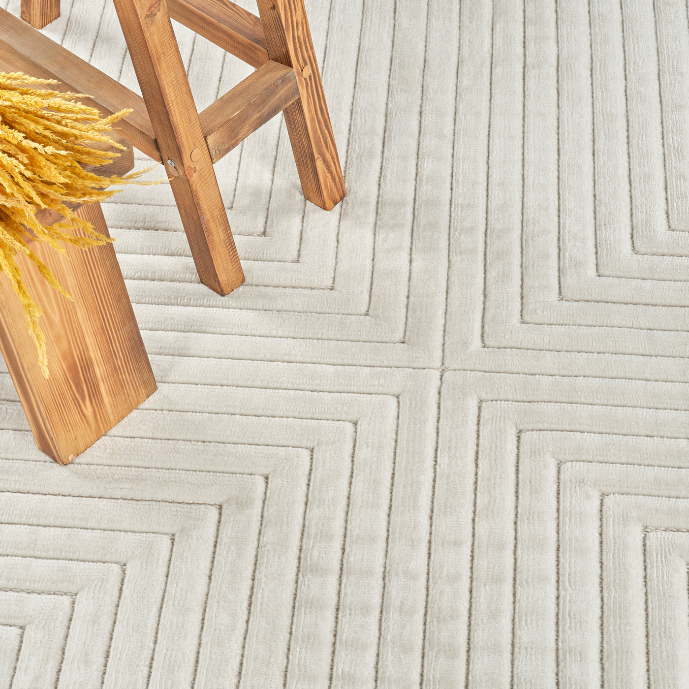 Tapis d'Intérieur/Extérieur Scandinave Moderne Blanc 7 Rockford