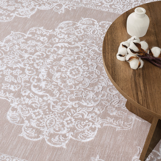 Tapis Vintage Oriental Beige/Blanc Kokomo