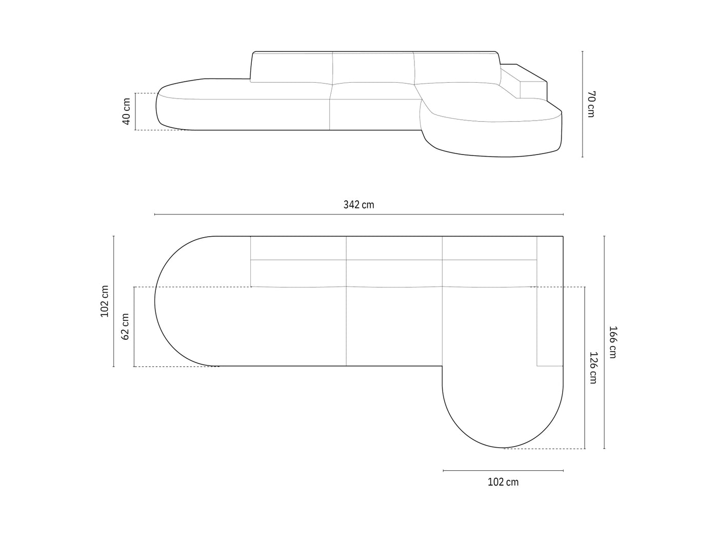 Canapé d’angle MICADONI - JODIE