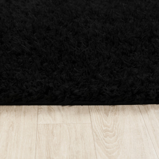 Tapis Shaggy Moderne Noir Dadu