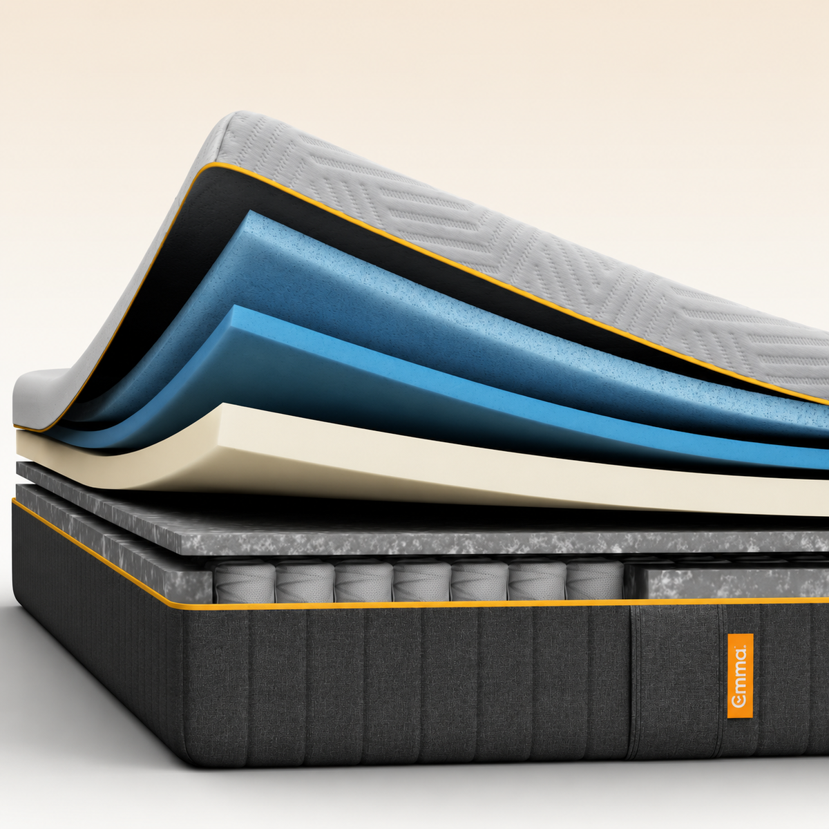 Matelas EMMA Original Pro hybride thermorégulant à ressorts ensachés 27cm