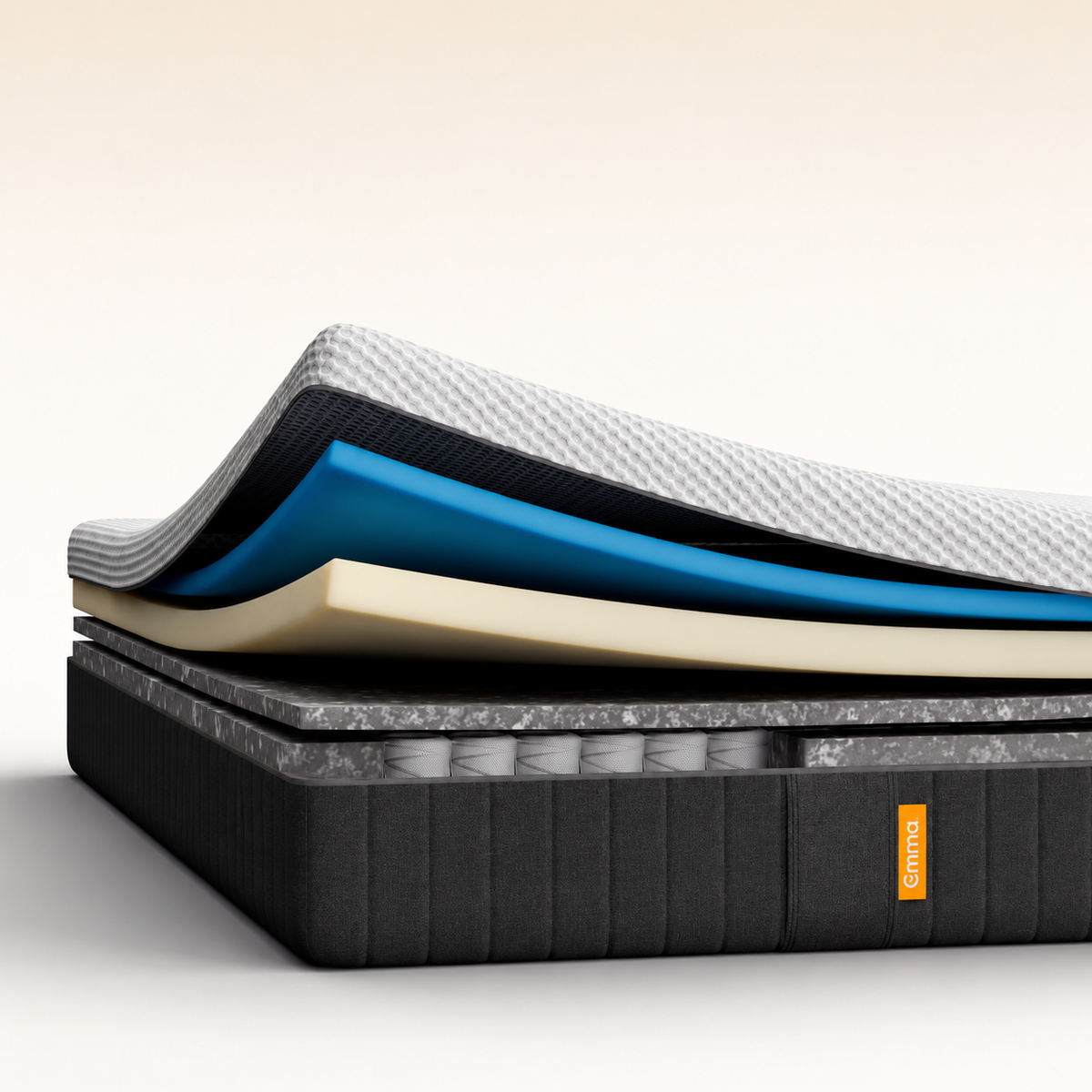 Matelas EMMA Original hybride à ressorts ensachés et mémoire de forme 25cm