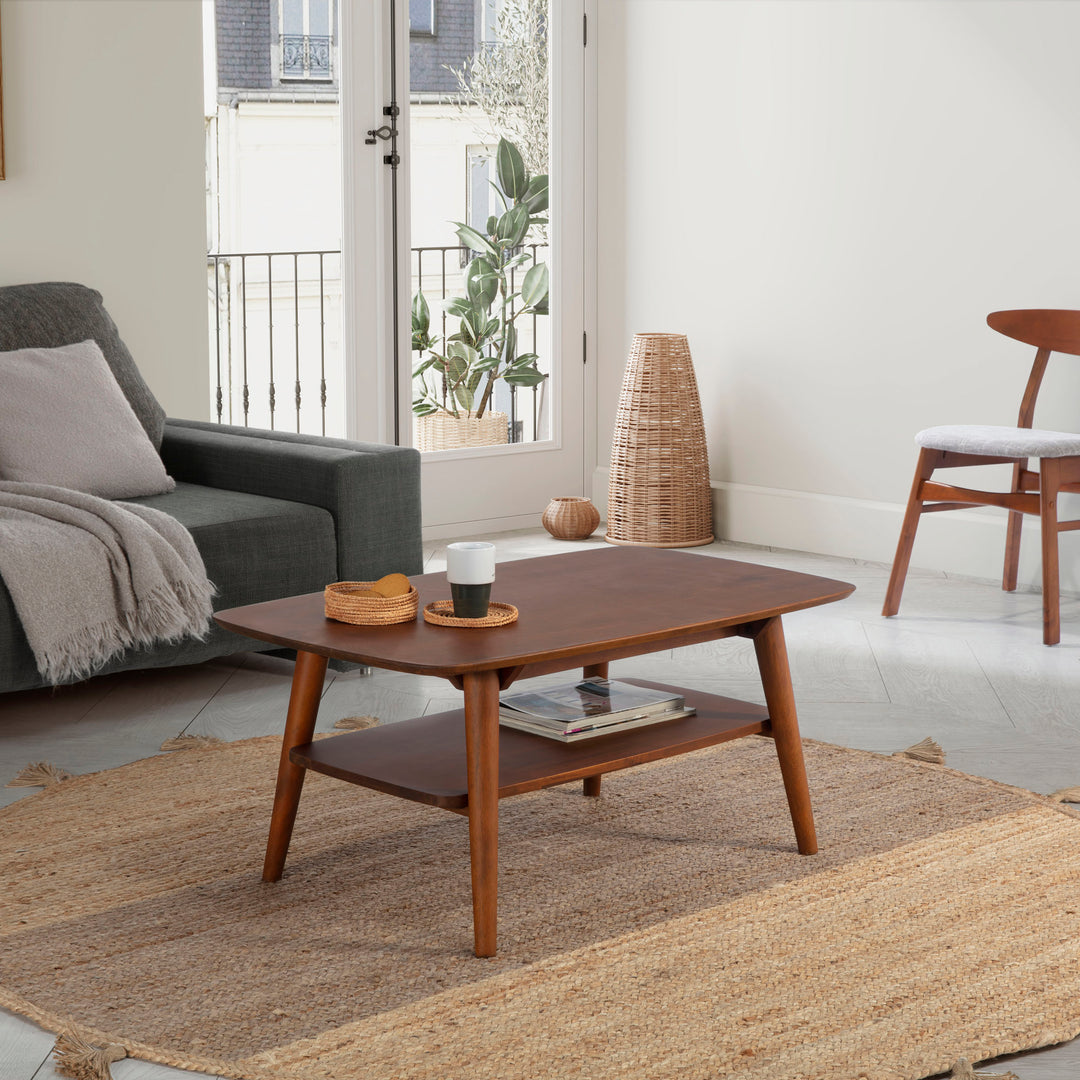 Table basse Palma couleur noyer