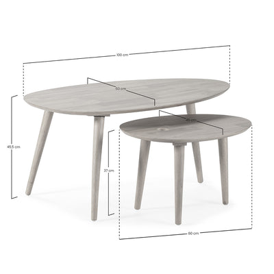 2 tables gigogne Eclipse