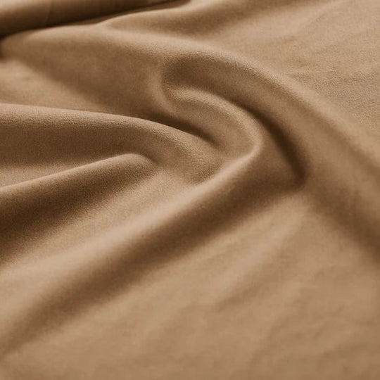 Pouf MICADONI Molino en velours sable
