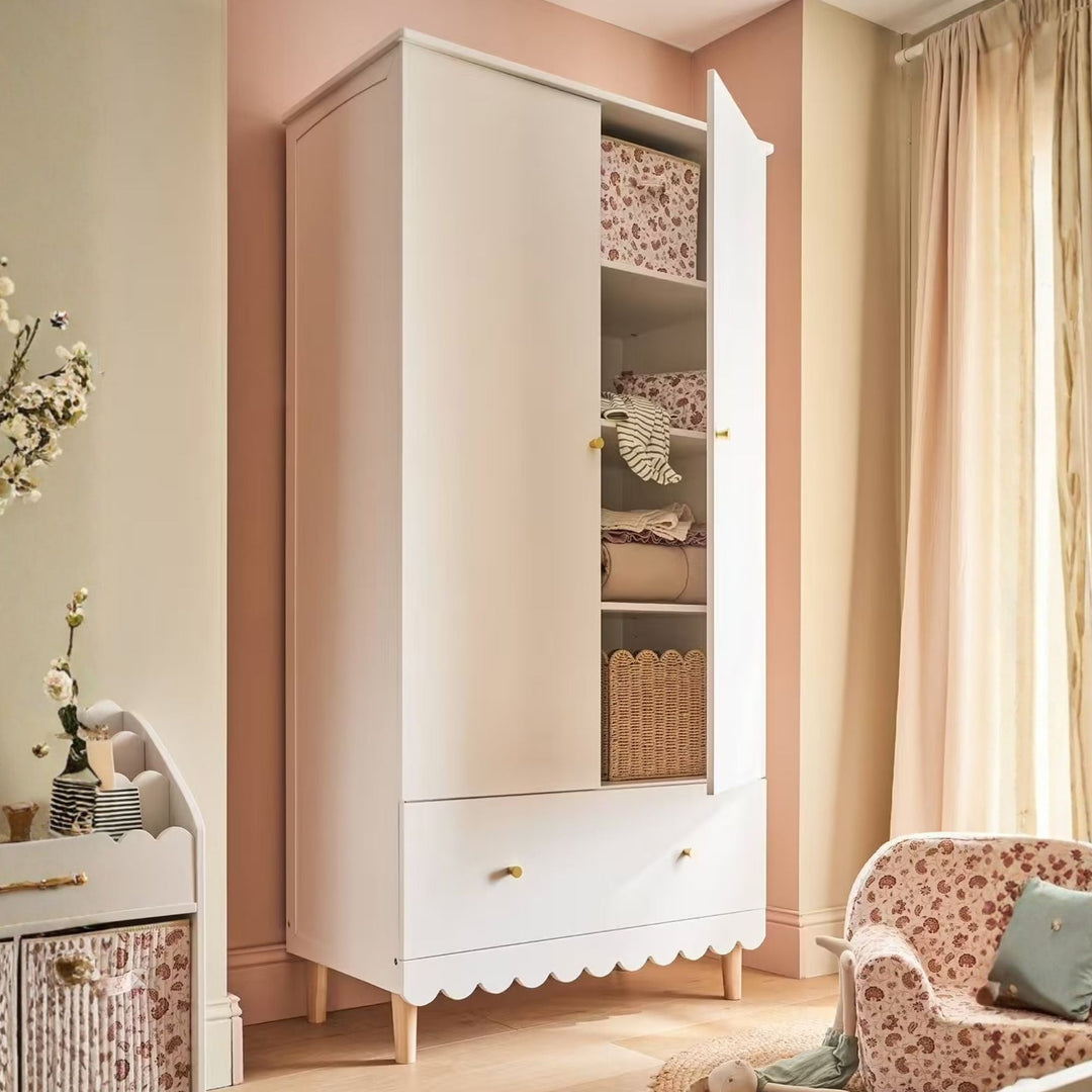 Armoire 2 portes VERTBAUDET Feston blanc