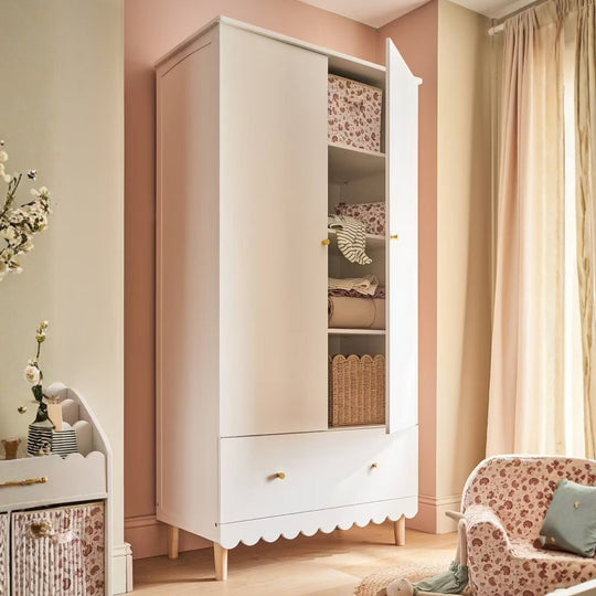 Armoire 2 portes VERTBAUDET Feston blanc