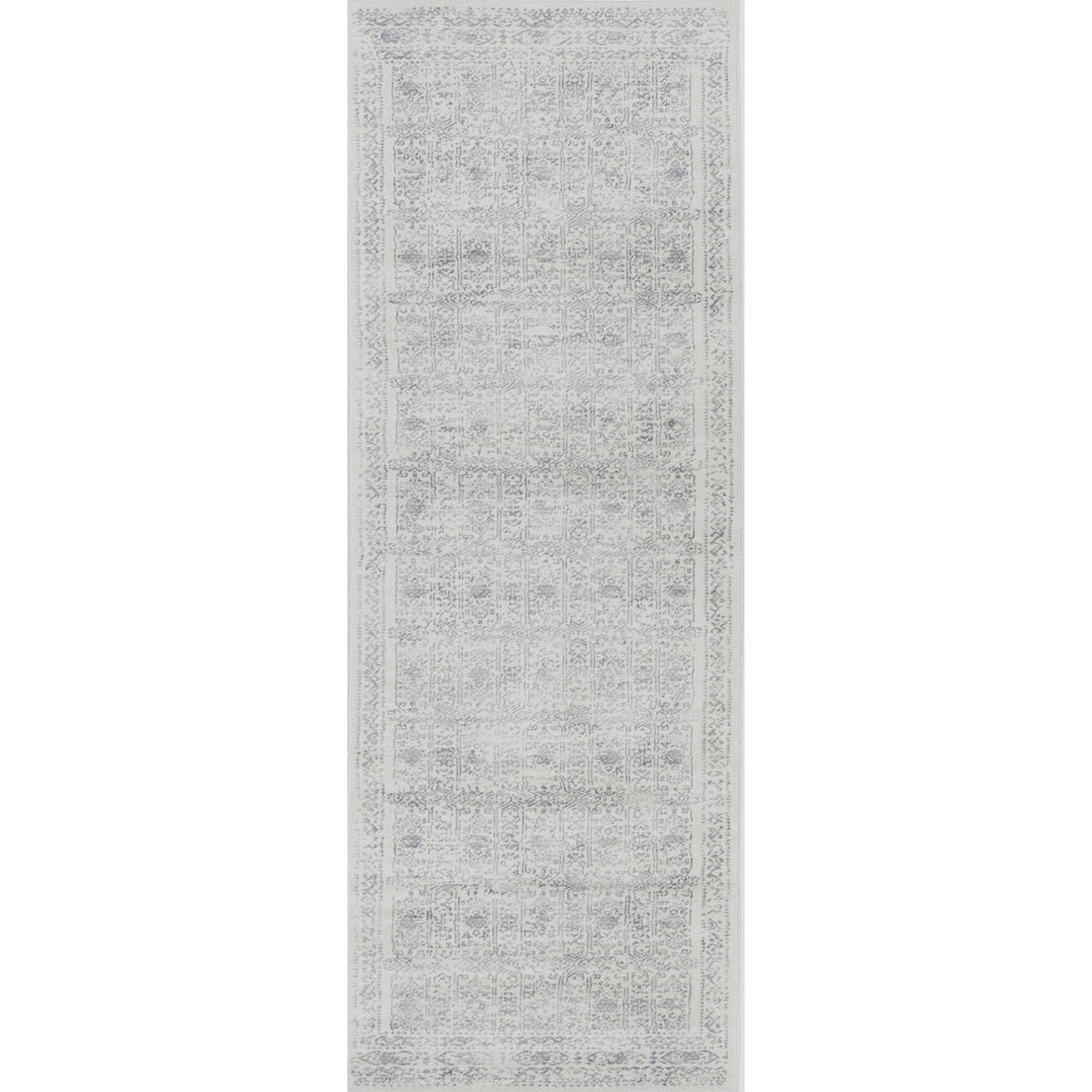 Tapis de Couloir Vintage Oriental Ivoire/Gris Ottawa