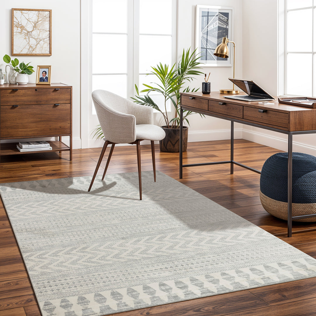 Tapis Scandinave Bohème Gris Mykonos