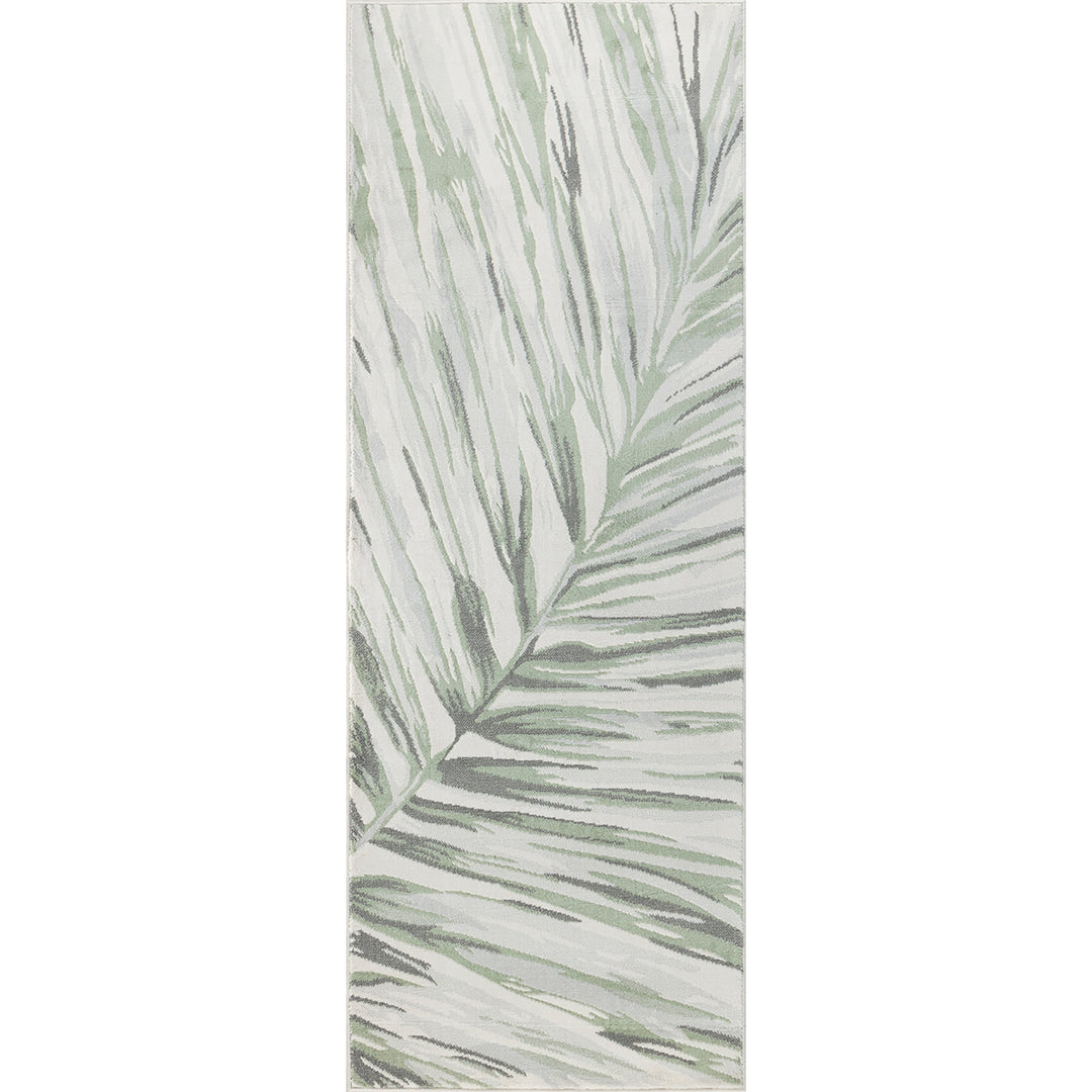 Tapis de Couloir Scandinave Bohème Gris/Vert Cotia
