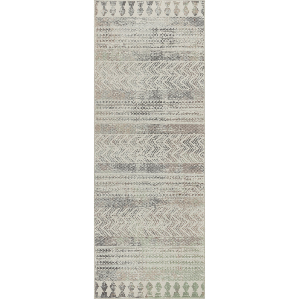 Tapis de Couloir Scandinave Bohème Gris/Brun Mykonos