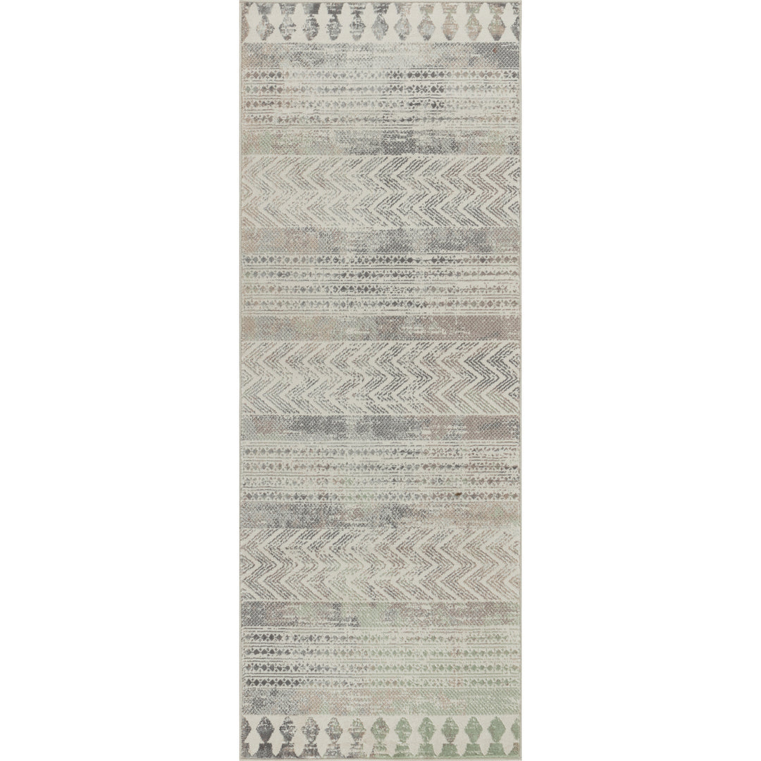 Tapis de Couloir Scandinave Bohème Gris/Brun Mykonos