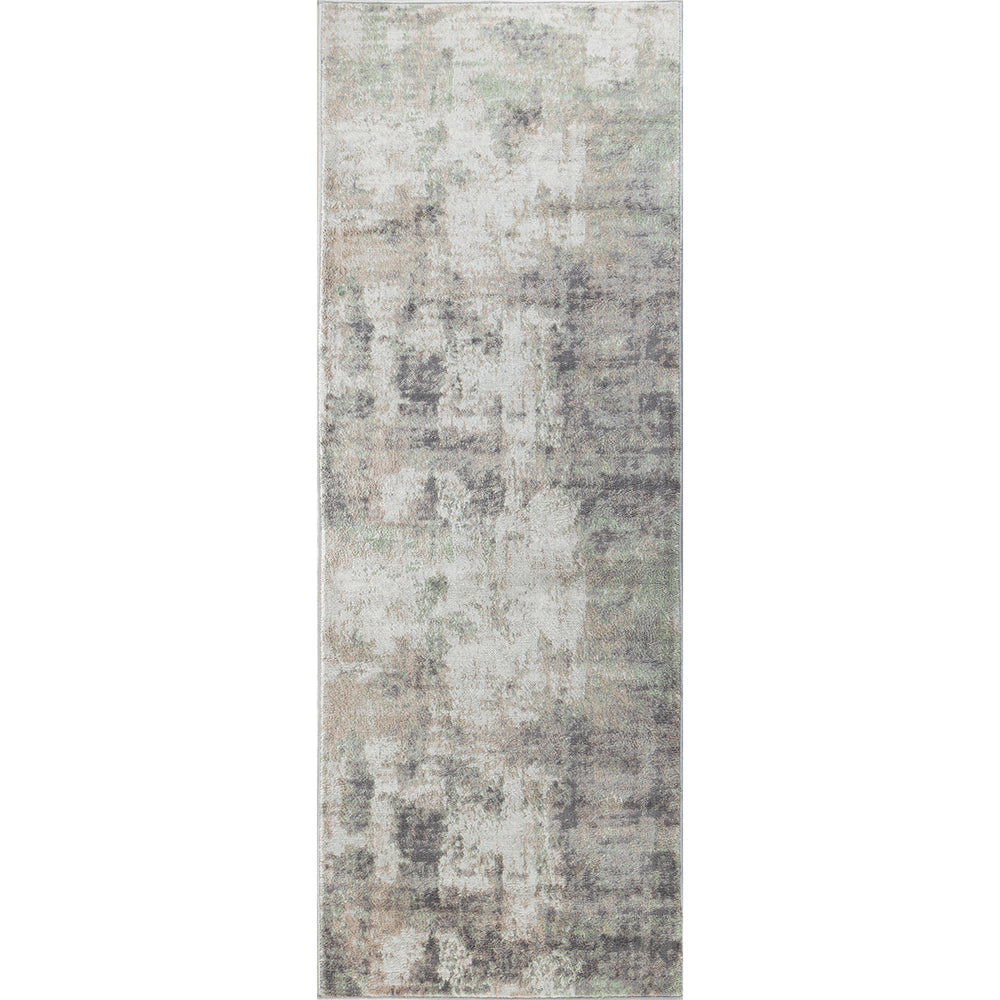 Tapis de Couloir Abstrait Moderne Gris/Brun Jaito