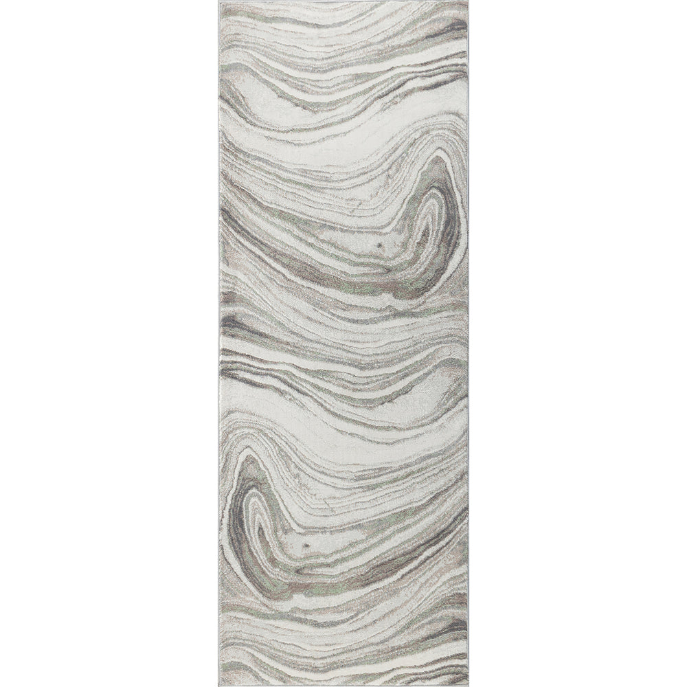 Tapis de Couloir Scandinave Moderne Gris/Brun Kochi