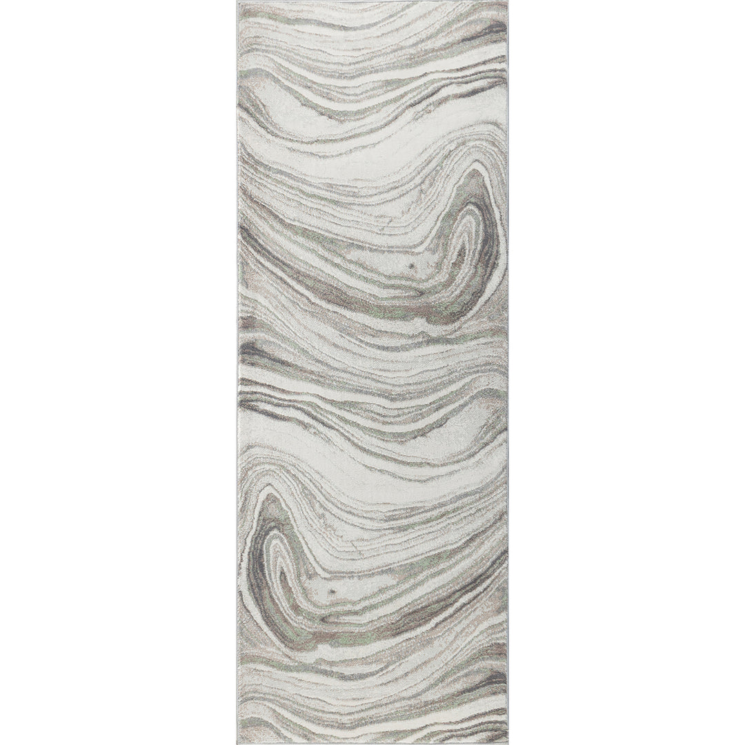 Tapis de Couloir Scandinave Moderne Gris/Brun Kochi