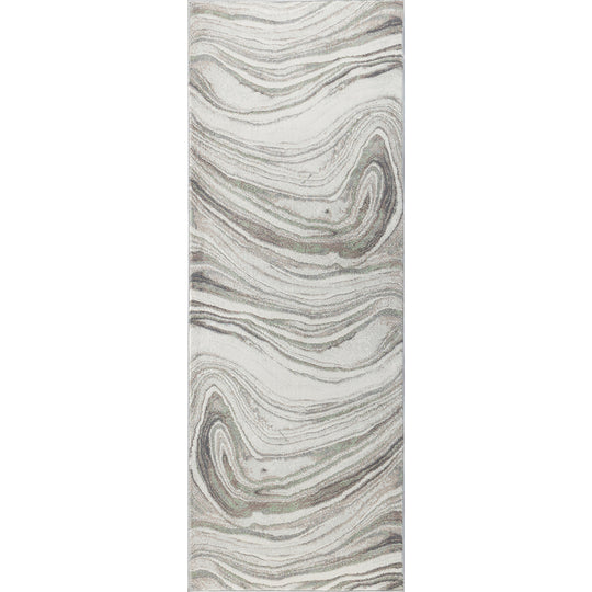 Tapis de Couloir Scandinave Moderne Gris/Brun Kochi
