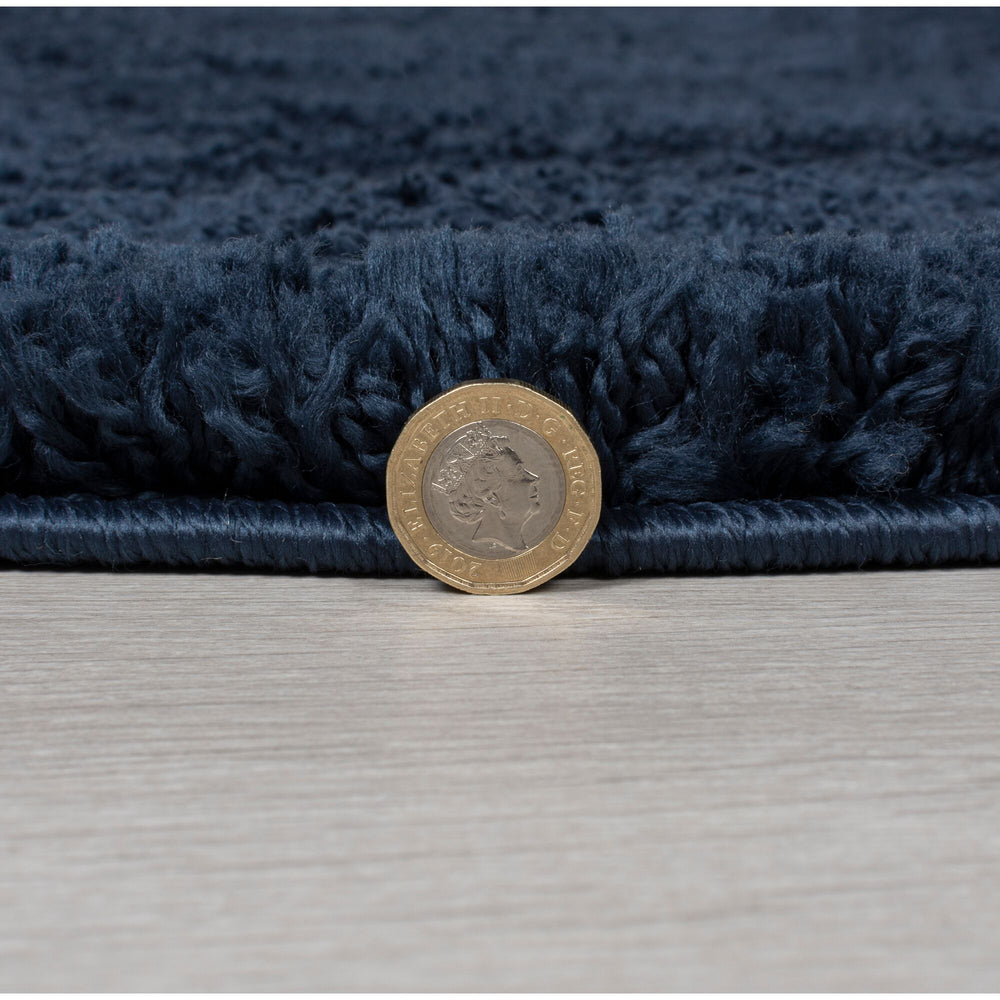 Tapis shaggy Bleu marine