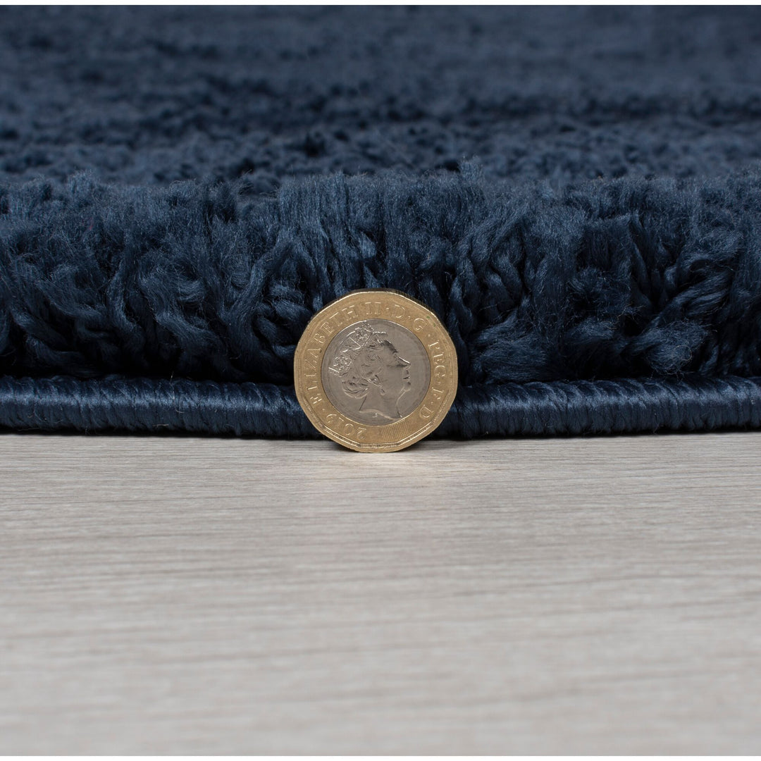 Tapis shaggy Bleu marine