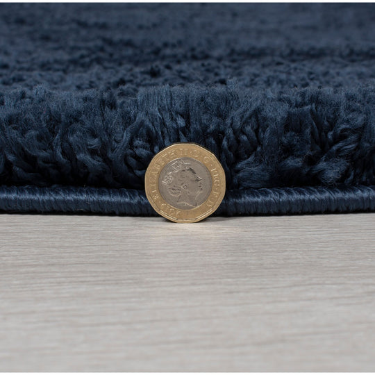Tapis shaggy Bleu marine
