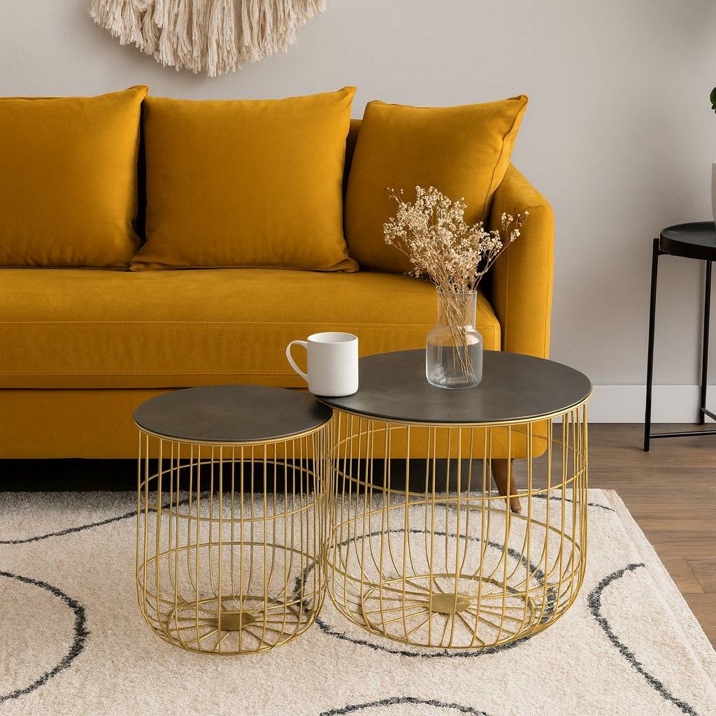 Set de 3 tables bouts de canapé AMADEUS