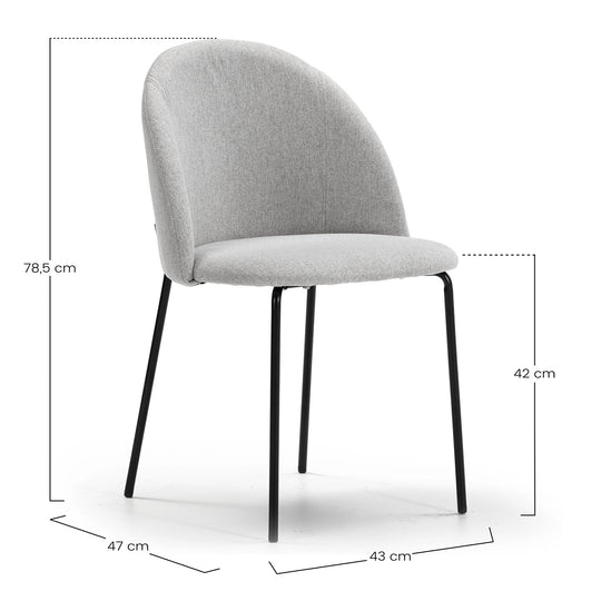 Lot de 2 chaises kenia beige