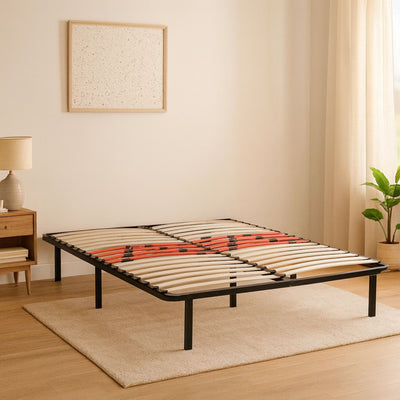 Sommier en métal avec lattes réglables