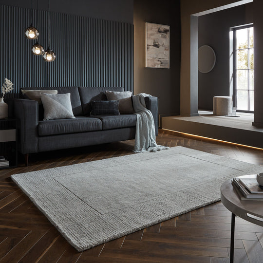 Tapis en laine Siena gris