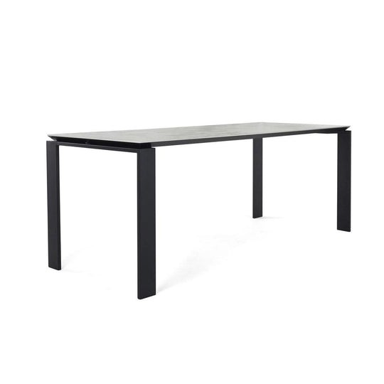 Table KARTELL Four Ceramic marbre symphonie et noir 158x79xH73cm