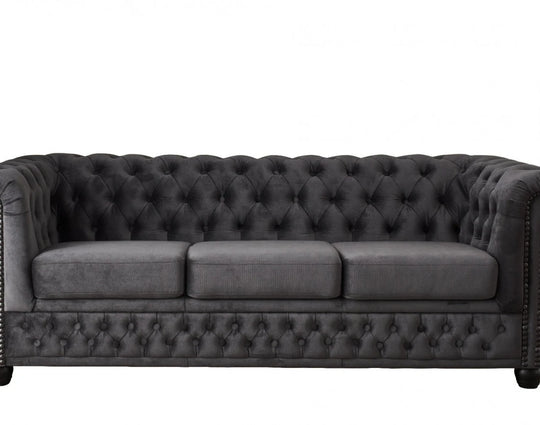 Canapé BESTMOBILIER William Chesterfield droit fixe