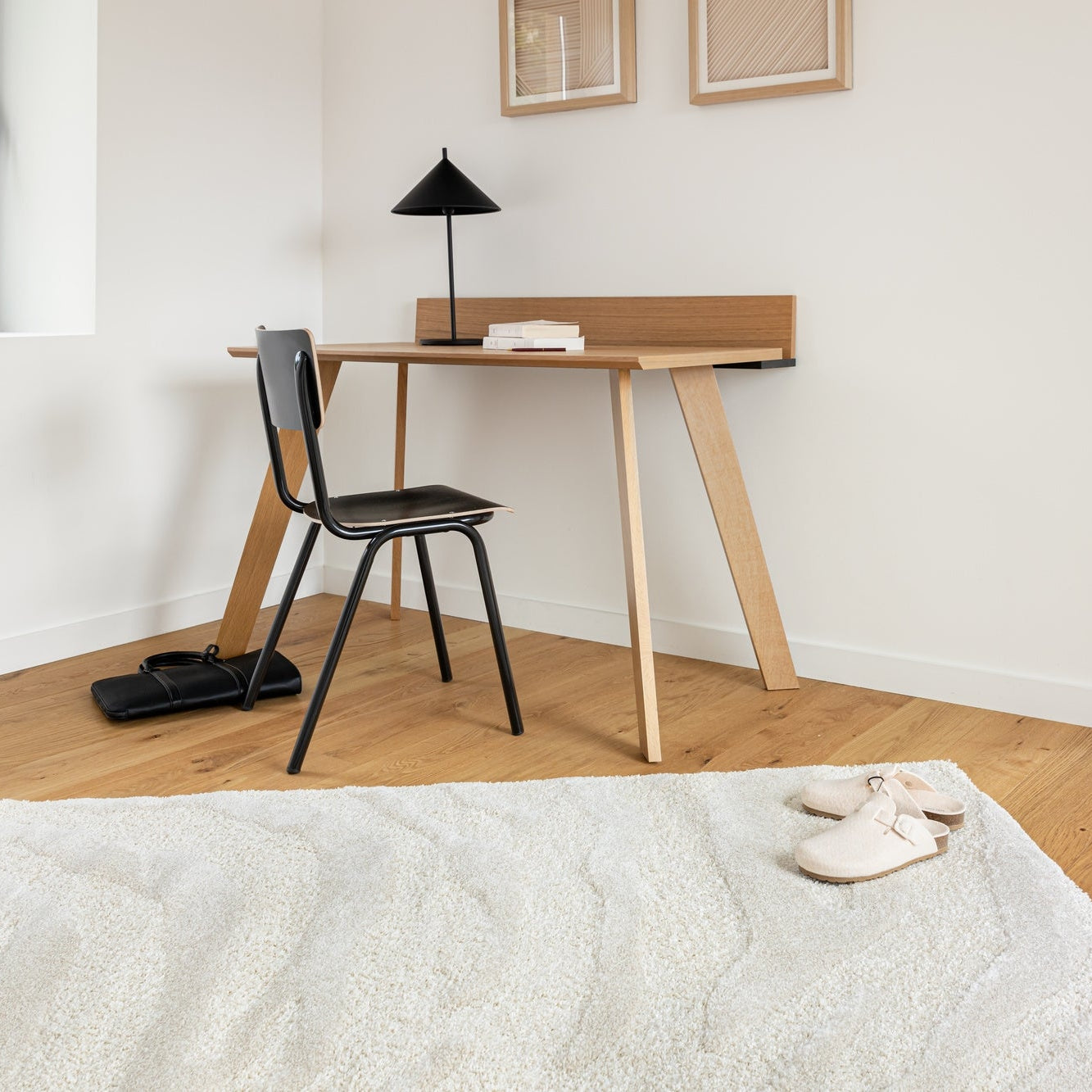 Tapis Épais Zébré Crème