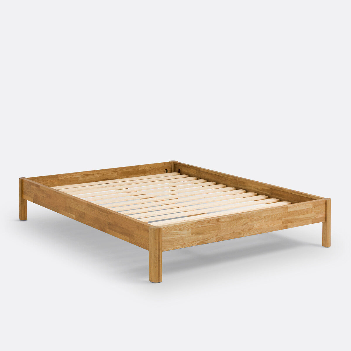 Lit en chêne massif 160x200cm abouté avec sommier, Zulda La Redoute Interieurs