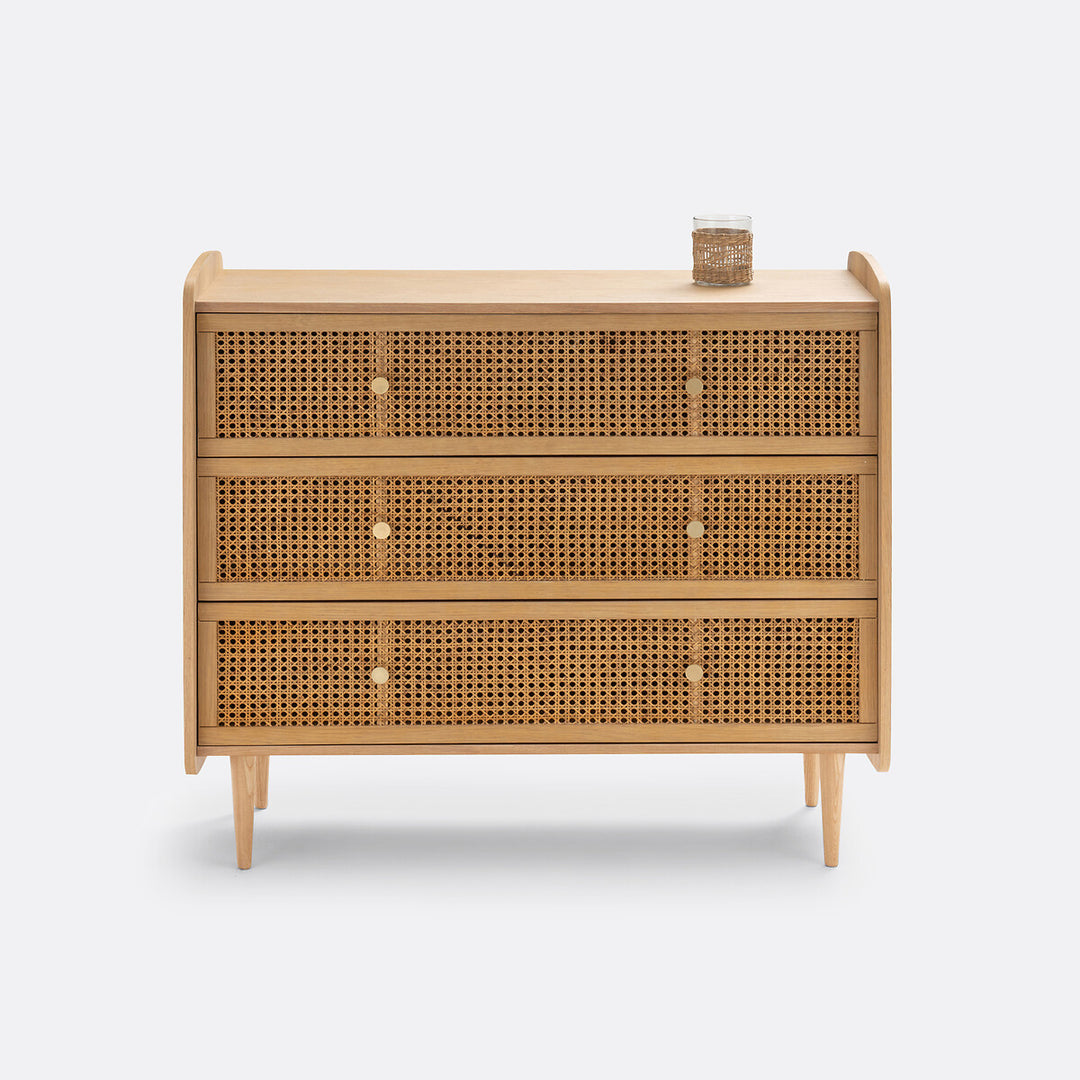 Commode 3 tiroirs en cannage Tempa La Redoute Interieurs