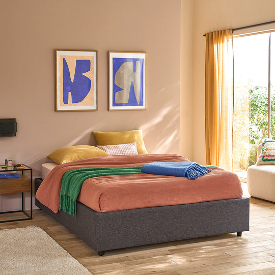Lit coffre 140x190cm avec sommier relevable, Papilla La Redoute Interieurs