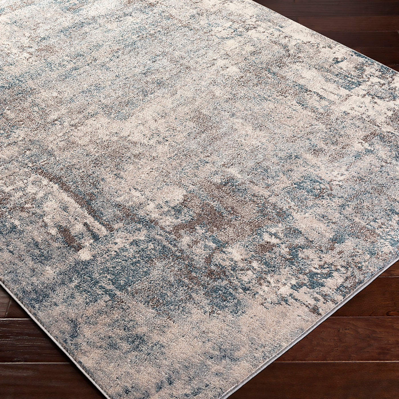 Tapis Abstrait Moderne Bleu/Gris Miami