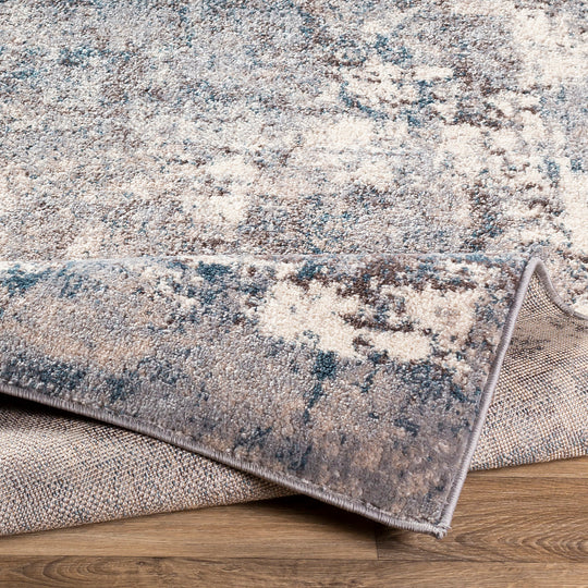 Tapis Abstrait Moderne Bleu/Gris Miami