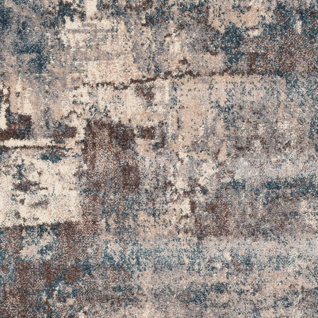Tapis Abstrait Moderne Bleu/Gris Miami