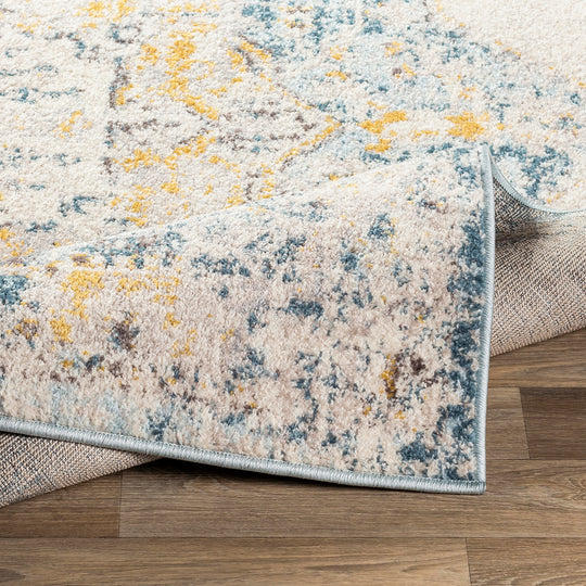 Tapis Vintage Oriental Gris/Jaune Agra