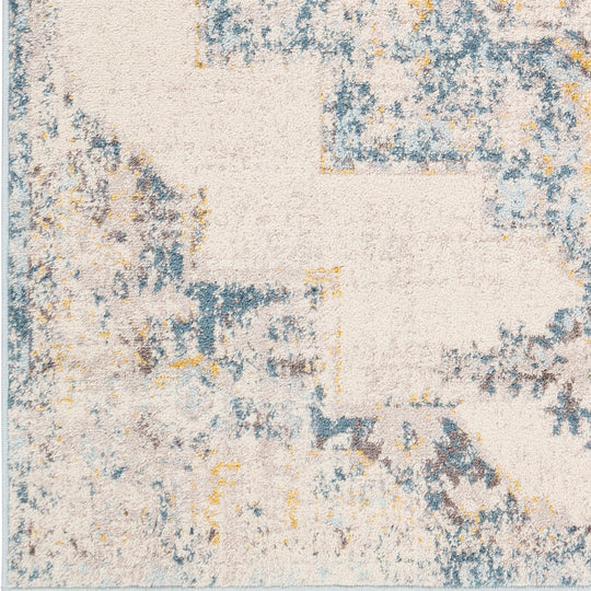 Tapis Vintage Oriental Gris/Jaune Agra