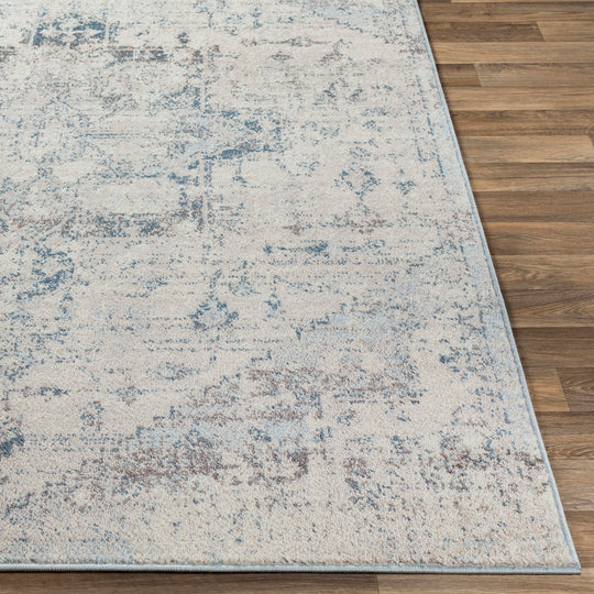 Tapis Vintage Oriental Ivoire/Bleu Tampa