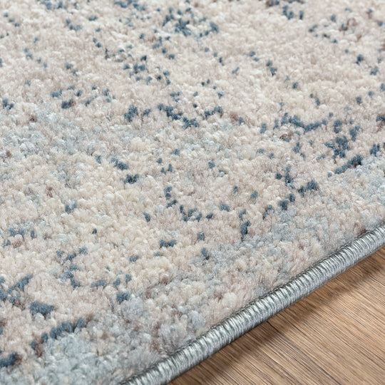 Tapis Vintage Oriental Ivoire/Bleu Tampa