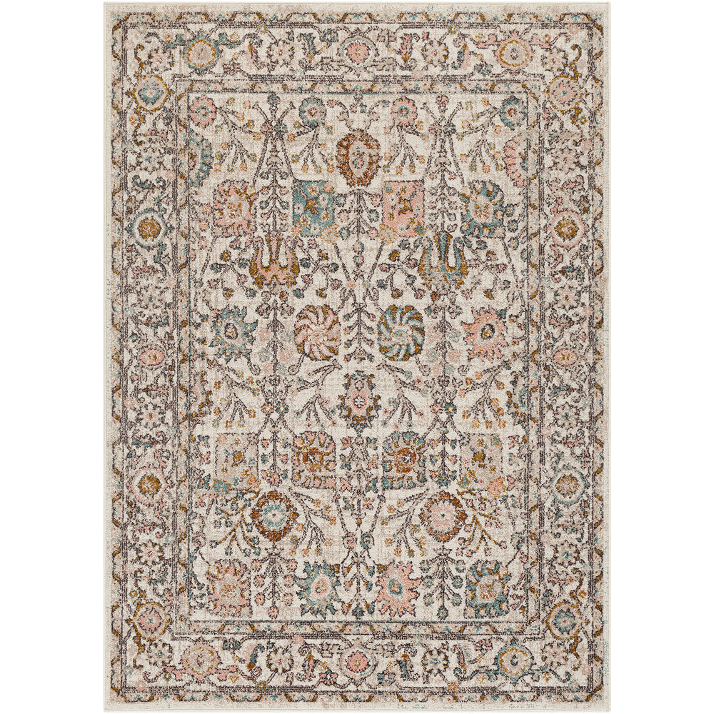 Tapis Vintage Wcklow Oriental Rose/Blanc