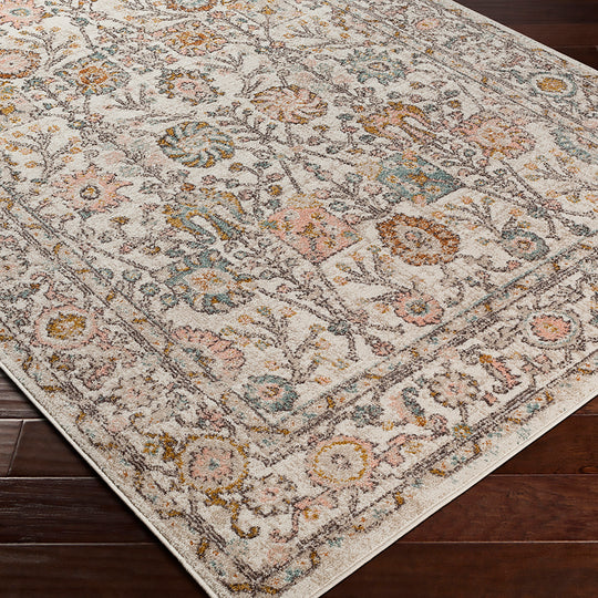 Tapis Vintage Wcklow Oriental Rose/Blanc